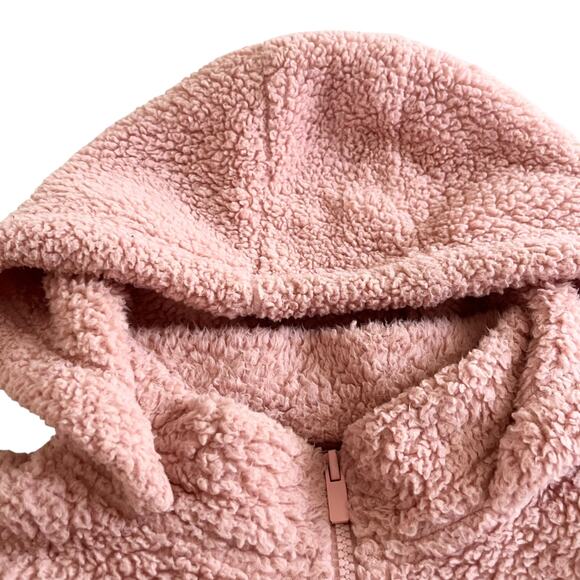 Ci Sono Girls Pink Zip Up Soft Teddy Sweatshirt Hoodie size 7 - Picture 2 of 7